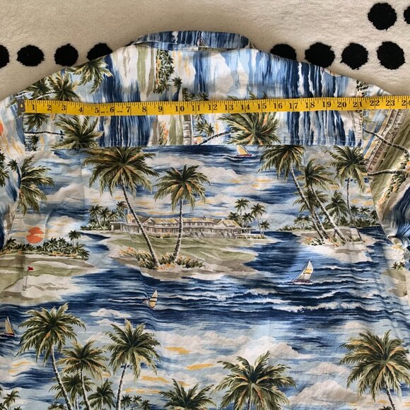 Vintage Chaps Ralph Lauren Hawaiian Casual Button Down Shirt - Picture 9 of 11